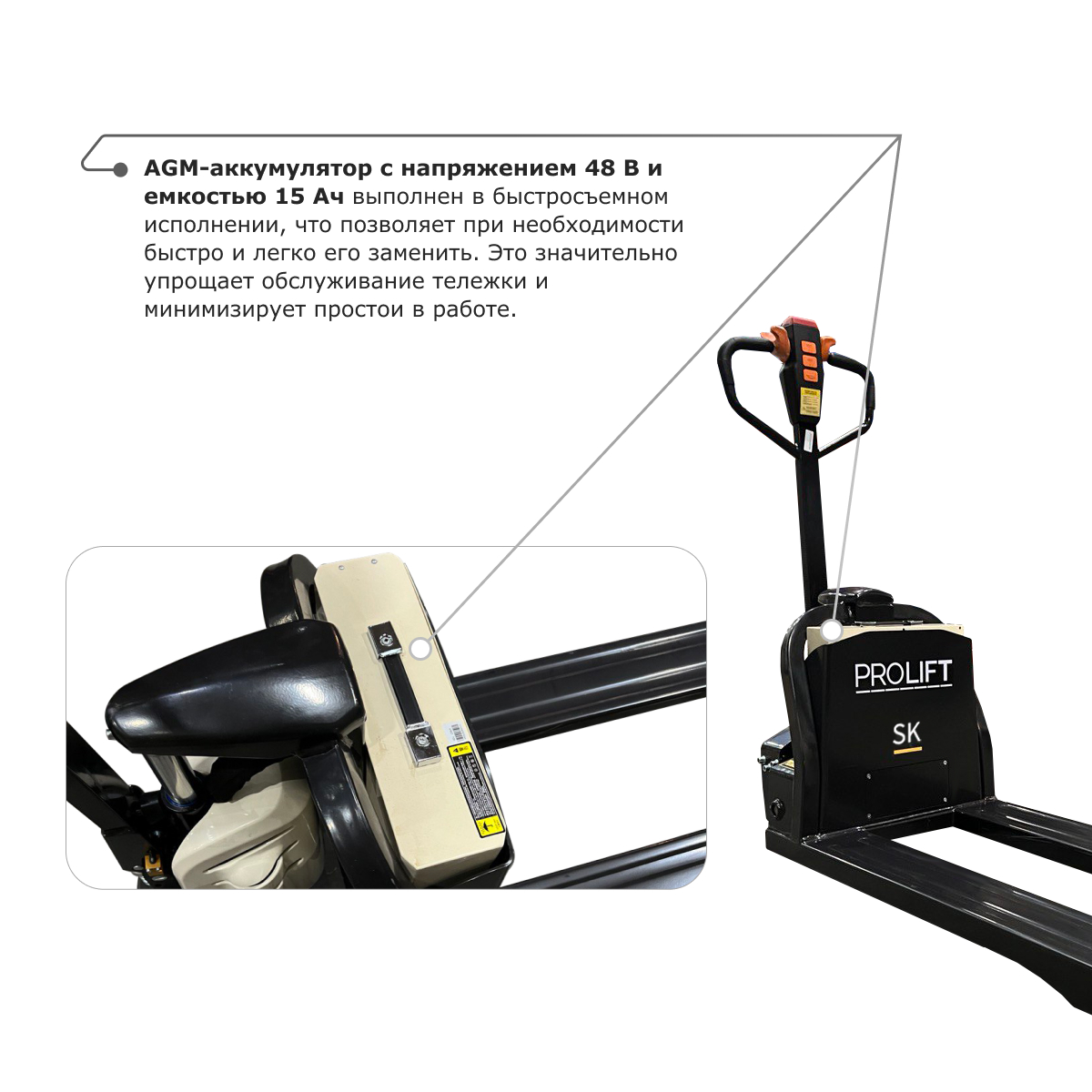 Самоходная тележка PROLIFT M2 SK20L